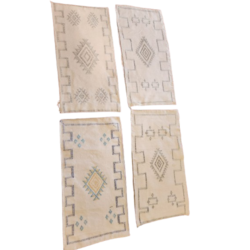 Coussin Berbère Marocain Multicolore Artisanal | Yamiriam
