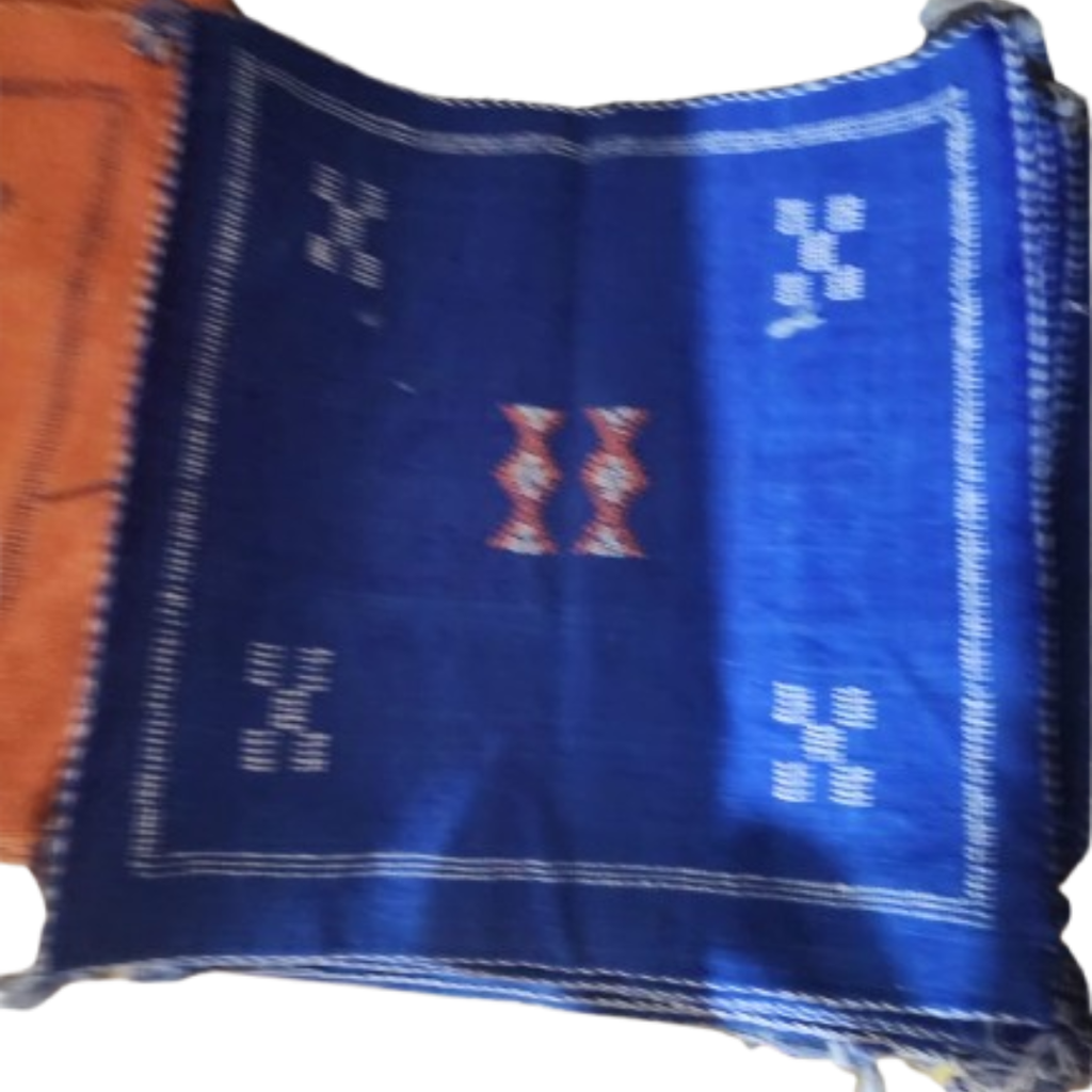 Coussin Sabra Bleu Majorelle & Broderies Berbères | Yamiriam