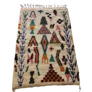 Tapis Azilal Arbres de Vie & Pyramides | Yamiriam
