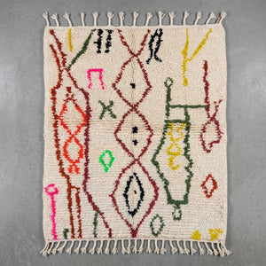 Tapis Azilal Chaîne de Losanges & Symboles | Yamiriam
