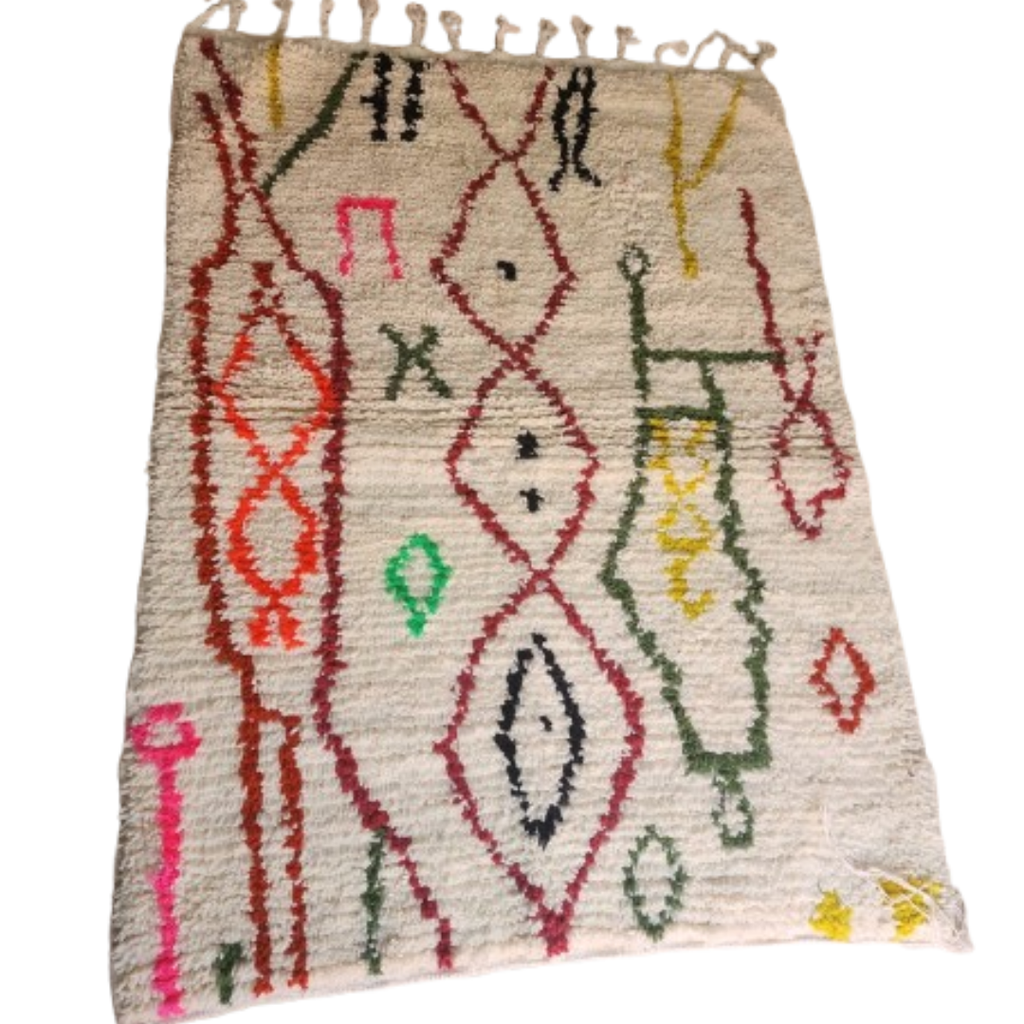 Tapis Azilal Chaîne de Losanges & Symboles | Yamiriam