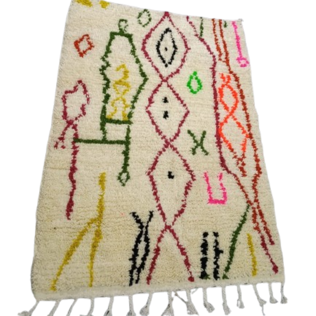 Tapis Azilal Losanges & Motif Lanterne | Yamiriam