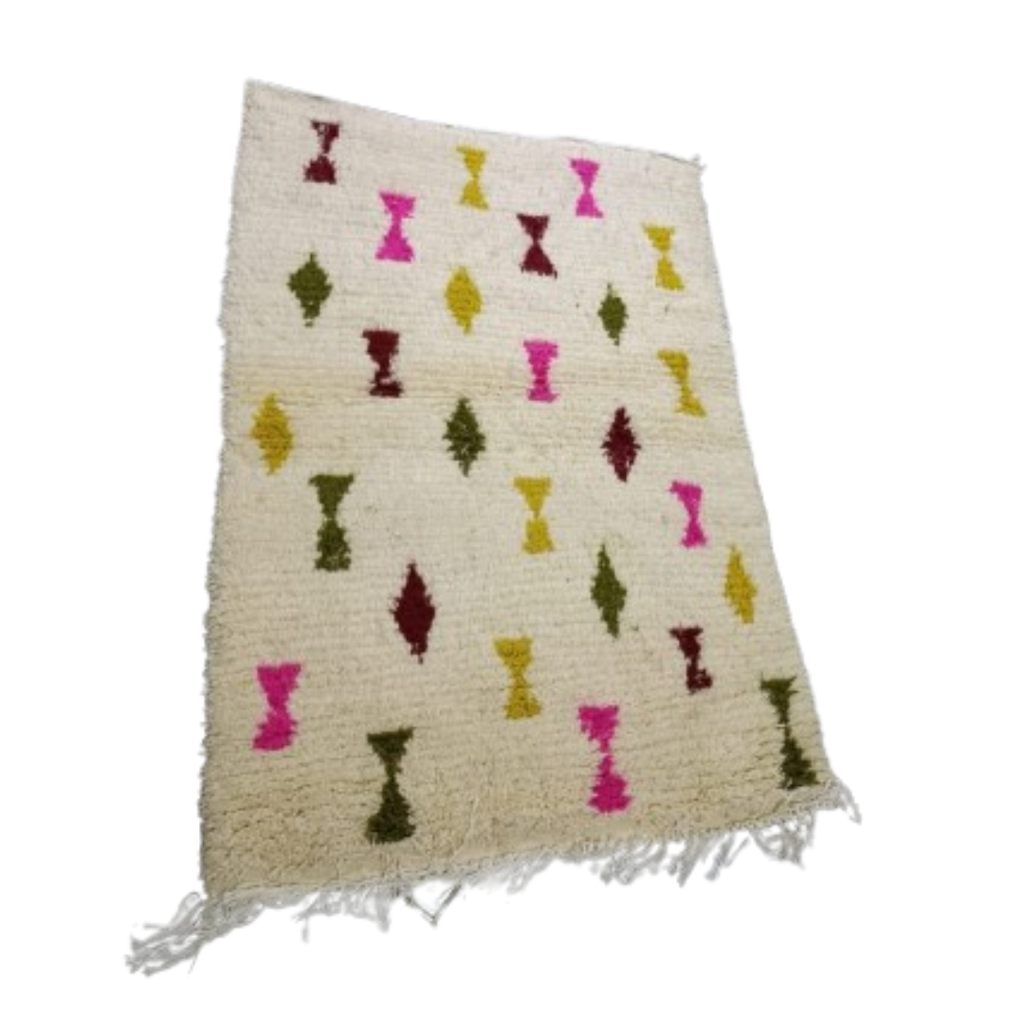 Tapis Azilal Sabliers & Losanges Multicolores | Yamiriam