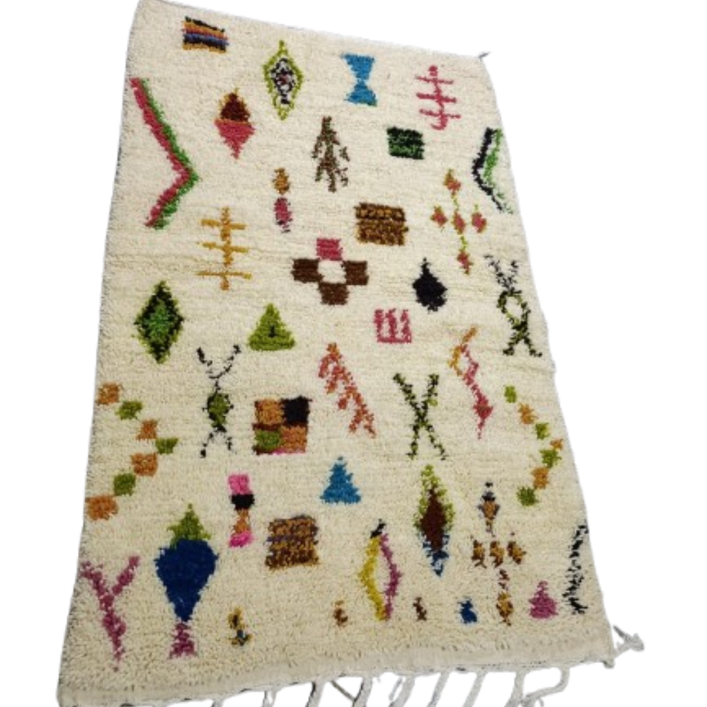 Tapis Azilal Symboles Amazighs Dispersés | Yamiriam