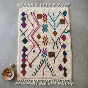 Tapis Azilal Symboles Étoilés & Géométrie | Yamiriam