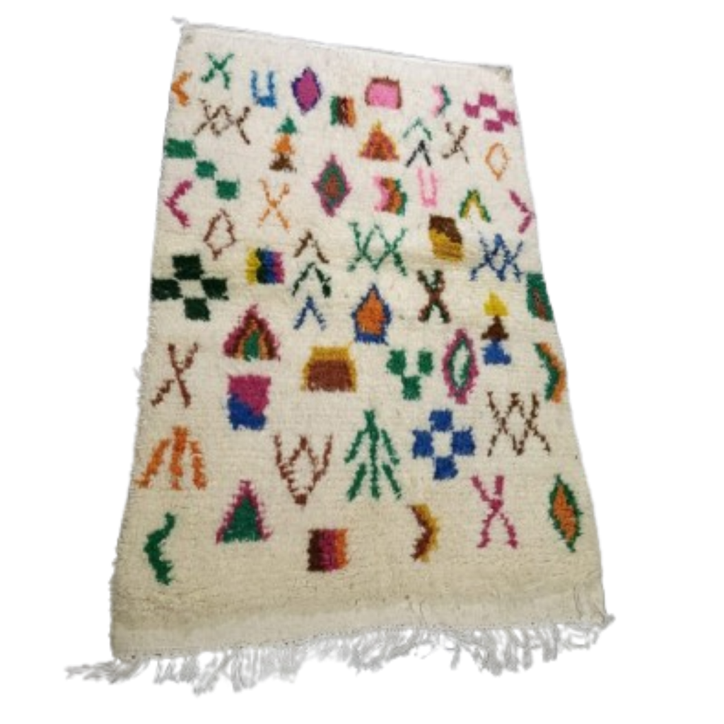 Tapis Azilal Symboles Berbères & Motifs Géométriques | Yamiriam