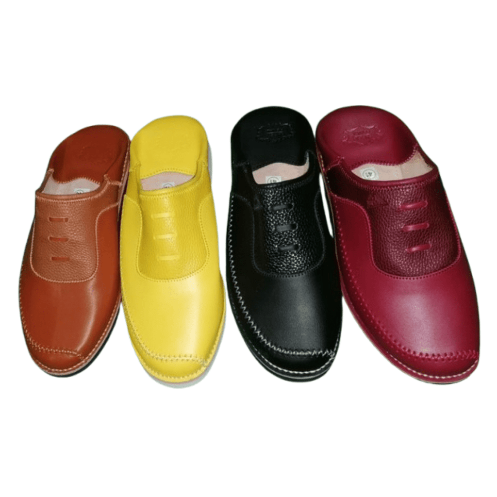 Babouches Marocaines avec couleur different en Véritable Cuir | Yamiriam - YaMiriam