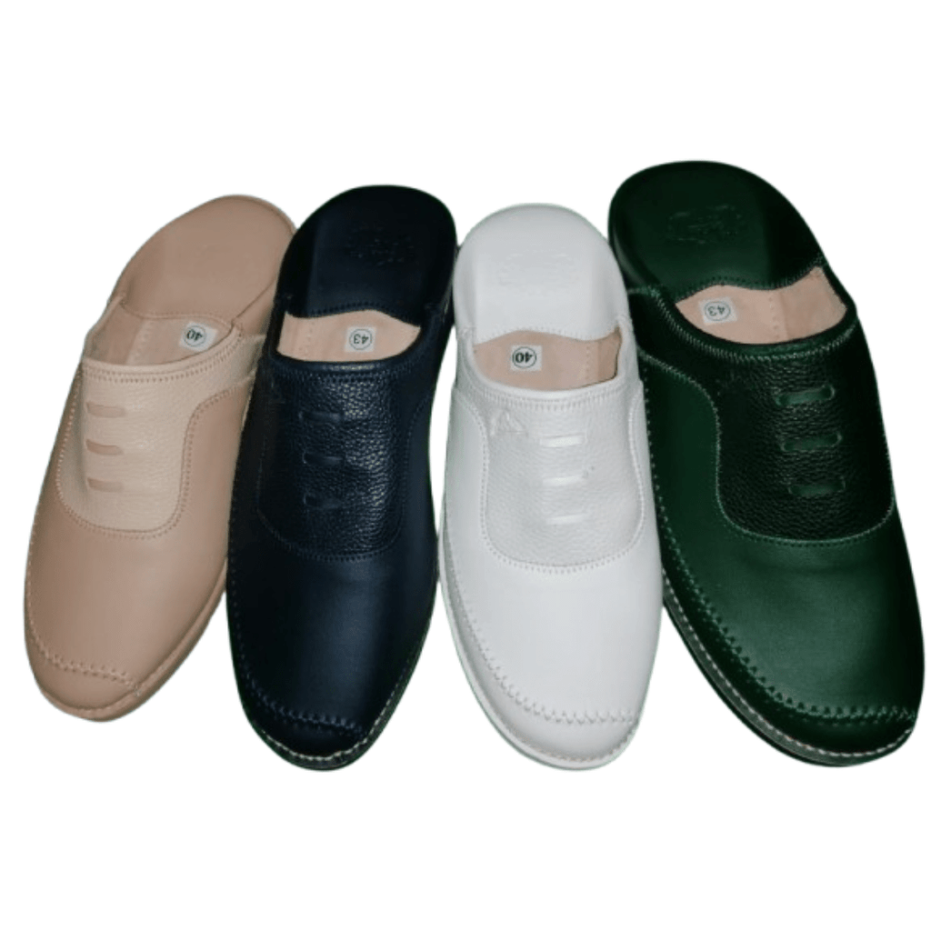 Babouches Marocaines avec couleur different en Véritable Cuir | Yamiriam - YaMiriam