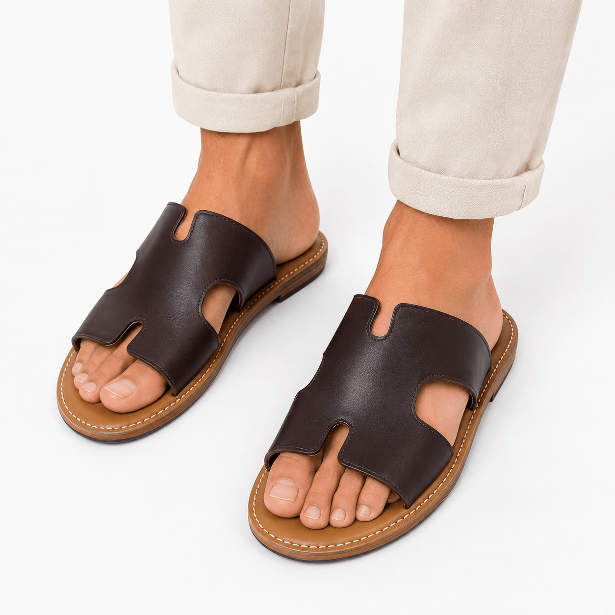 Belgha Babouche Mules en Daim Artisanale | Confort Été – Yamiriam - YaMiriam
