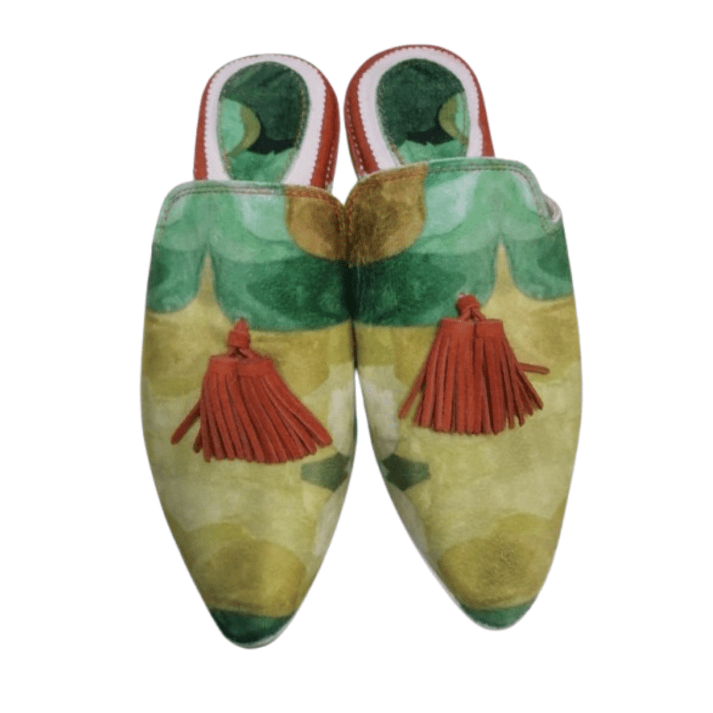 Belgha Marocaine Femme en Cuir Multicolore | Yamiriam - YaMiriam