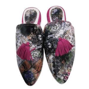 Belgha Marocaine Femme en Cuir Multicolore | Yamiriam - YaMiriam