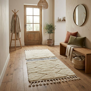 Chemin de Couloir Atlas Ivory 100x60 cm | Yamiriam - YaMiriam