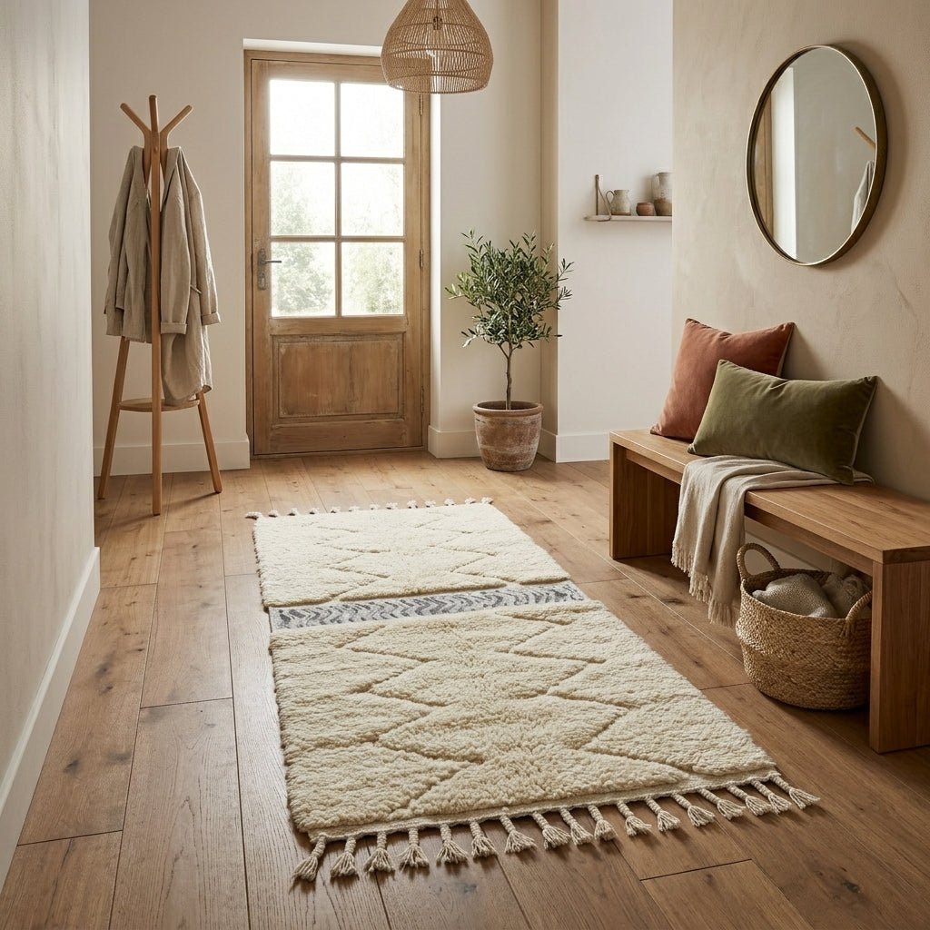 Chemin de Couloir Atlas Ivory 100x60 cm | Yamiriam - YaMiriam