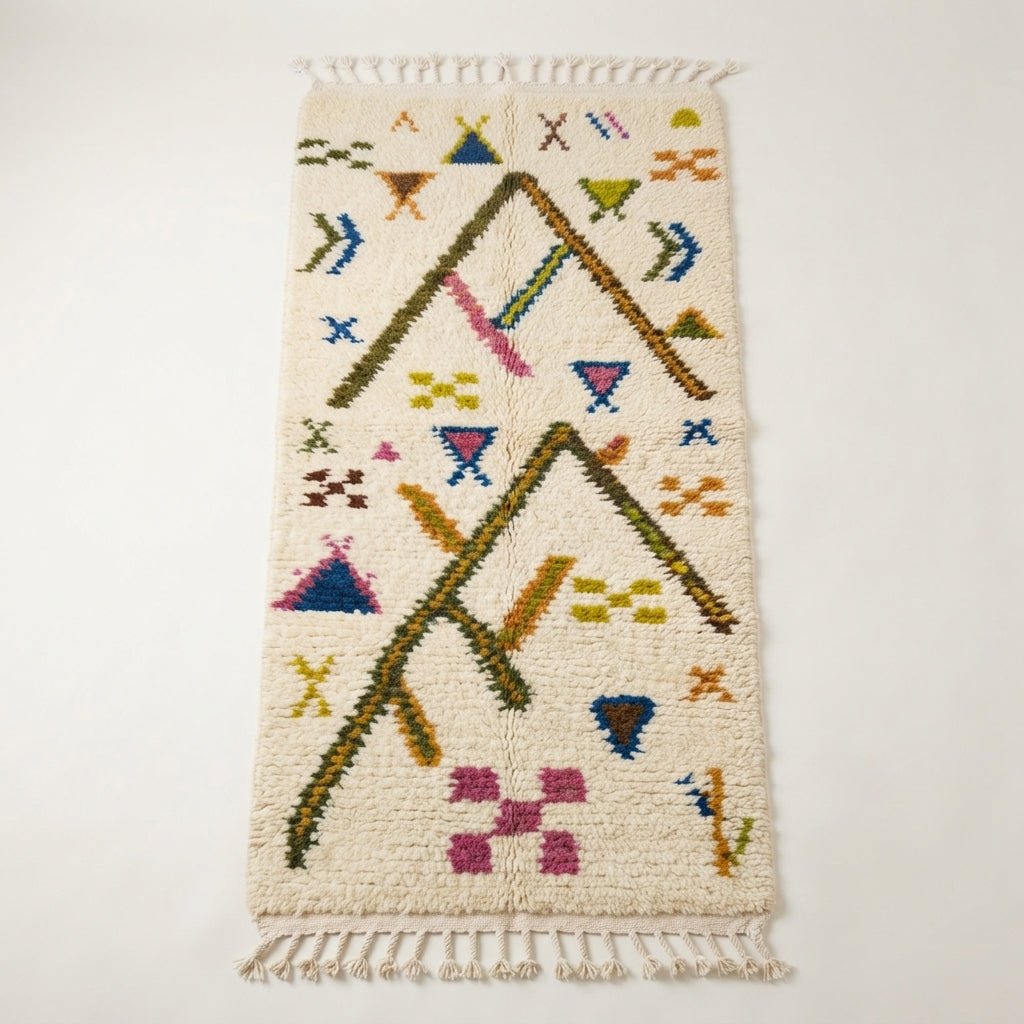 Couloir Azilal Motifs Berbères 100x60 cm | Yamiriam - YaMiriam