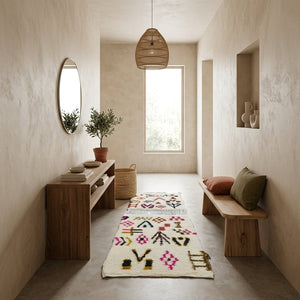 Couloir Azilal Motifs Berbères Colorés 100x60 cm | Yamiriam - YaMiriam