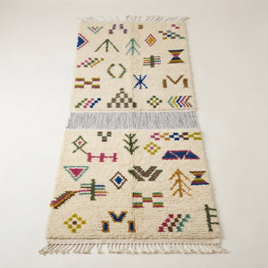 Couloir Azilal Motifs Multicolores 100x60 cm | Yamiriam - YaMiriam