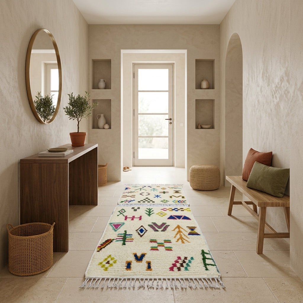 Couloir Azilal Motifs Multicolores 100x60 cm | Yamiriam - YaMiriam