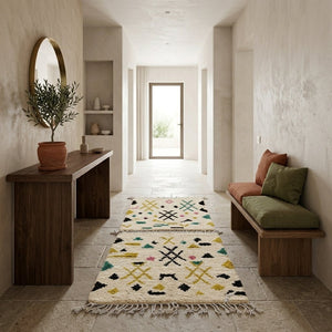 Couloir Azilal Motifs Multicolores 100x60 cm | Yamiriam - YaMiriam