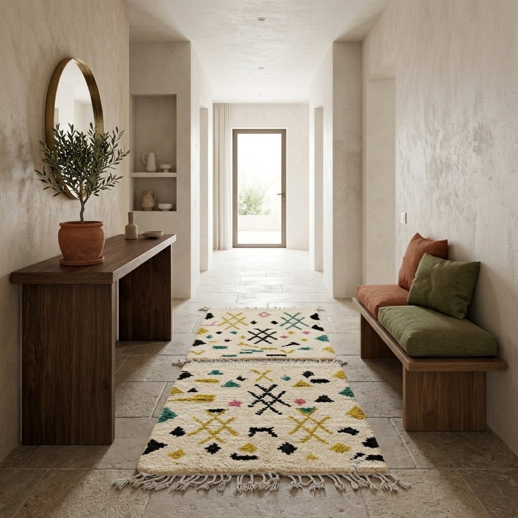 Couloir Azilal Motifs Multicolores 100x60 cm | Yamiriam - YaMiriam