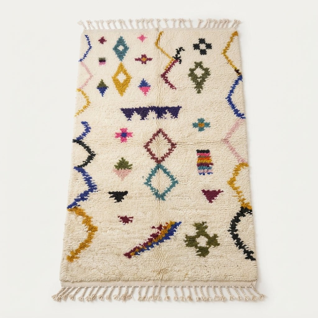 Couloir Azilal Motifs Multicolores 100x60 cm | Yamiriam - YaMiriam