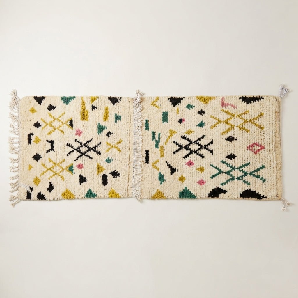 Couloir Azilal Motifs Multicolores 100x60 cm | Yamiriam - YaMiriam