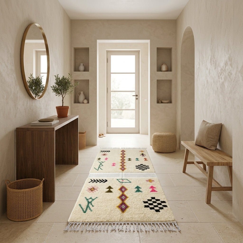 Couloir Azilal Motifs Multicolores 100x60 cm | Yamiriam - YaMiriam