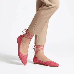 Mocassin Sandale Crochet Rouge Femme | Yamiriam - YaMiriam