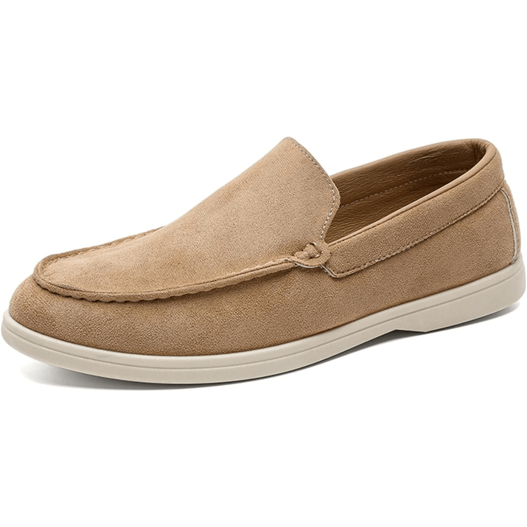 Mocassins Homme en Daim Beige Confortables | Confort Été – Yamiriam - YaMiriam