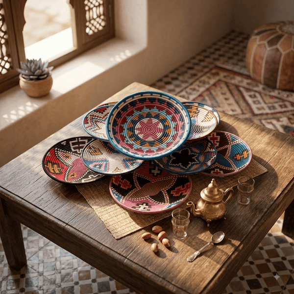 Panier Artisanal Rond – 25, 35 et 45 cm | Yamiriam - YaMiriam