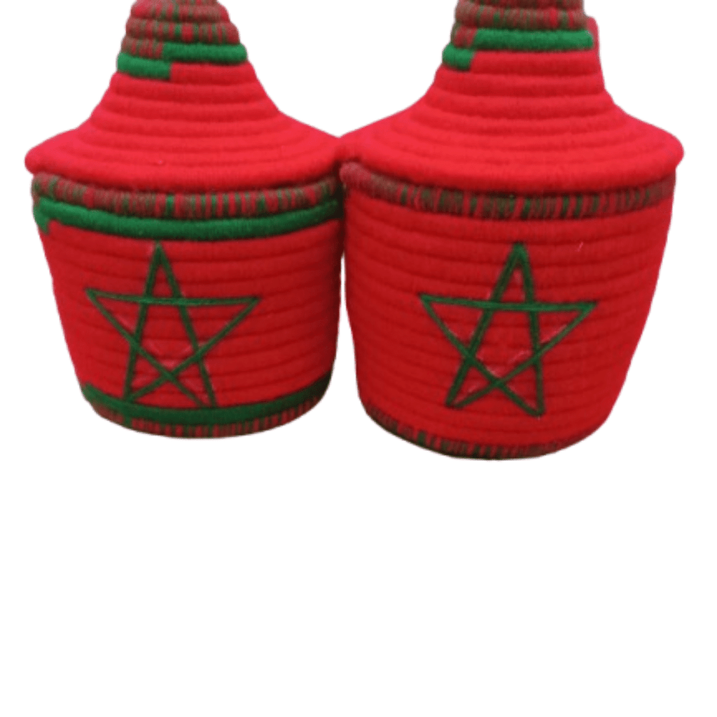 Panier Marocain avec Drapeau du Maroc | Yamiriam - YaMiriam