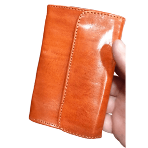 Porte-Cartes Rabat Cognac en Cuir | Yamiriam - YaMiriam