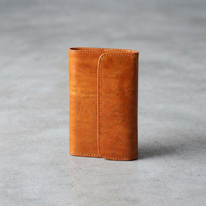 Porte-Cartes Rabat Cognac en Cuir | Yamiriam - YaMiriam