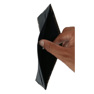 Portefeuille Cuir Noir & Gris Effet Serpent | Yamiriam – cadeau homme - YaMiriam