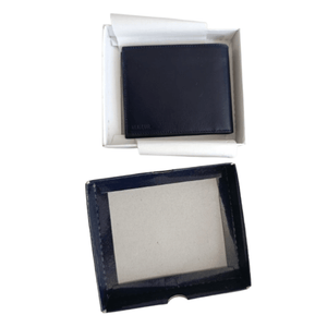 Portefeuille en Cuir Bleu Marine Artisan Marocain – cadeau homme - YaMiriam