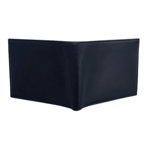 Portefeuille en Cuir Bleu Marine Artisan Marocain – cadeau homme - YaMiriam