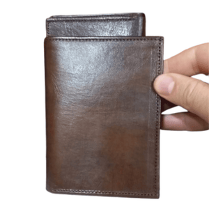 Portefeuille en Cuir Marron Classique | Yamiriam - YaMiriam