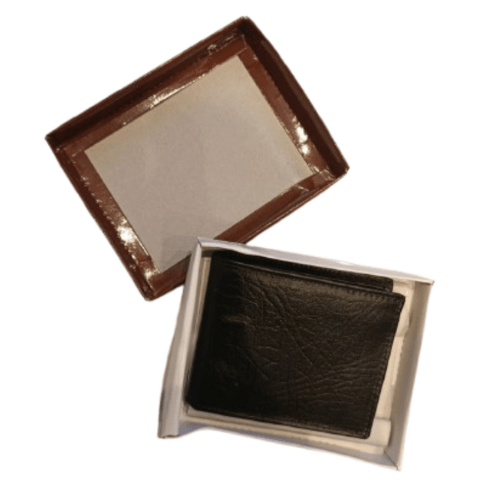 Portefeuille homme en cuir noir fait main – Portefeuille marocain artisanal en cuir véritable, cadeau homme - YaMiriam