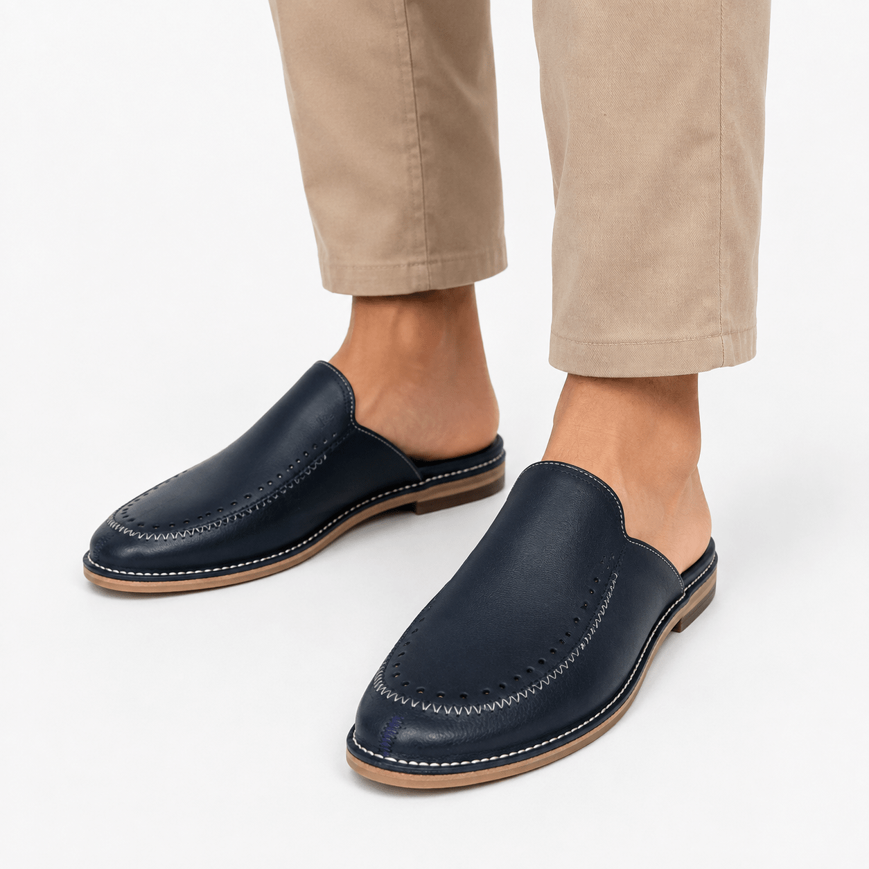 Sabots Babouches Marocains Homme en Cuir Stylés | Confort Été – Yamiriam - YaMiriam