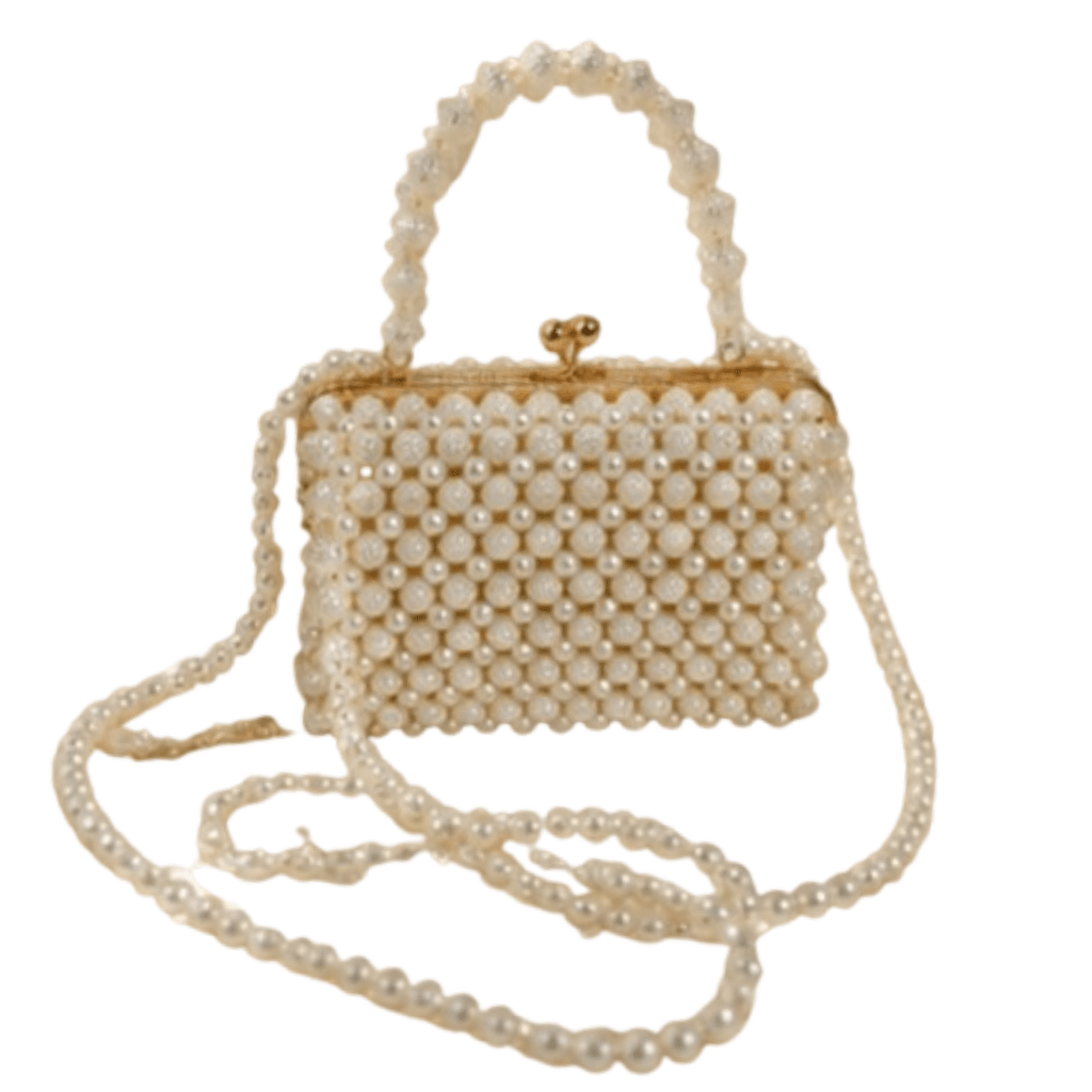 Sac à Main en Perles Blanc | Yamiriam - YaMiriam