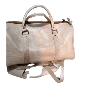 Sac de Voyage Homme en Cuir Beige | Yamiriam - YaMiriam