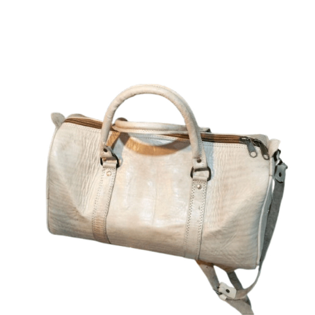 Sac de Voyage Homme en Cuir Beige | Yamiriam - YaMiriam