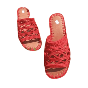 Sandale Crochet à Talon Rouge | Yamiriam - YaMiriam