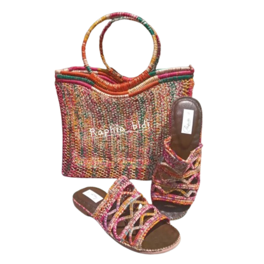 Sandale Femme Crochet Raphia | Yamiriam - YaMiriam