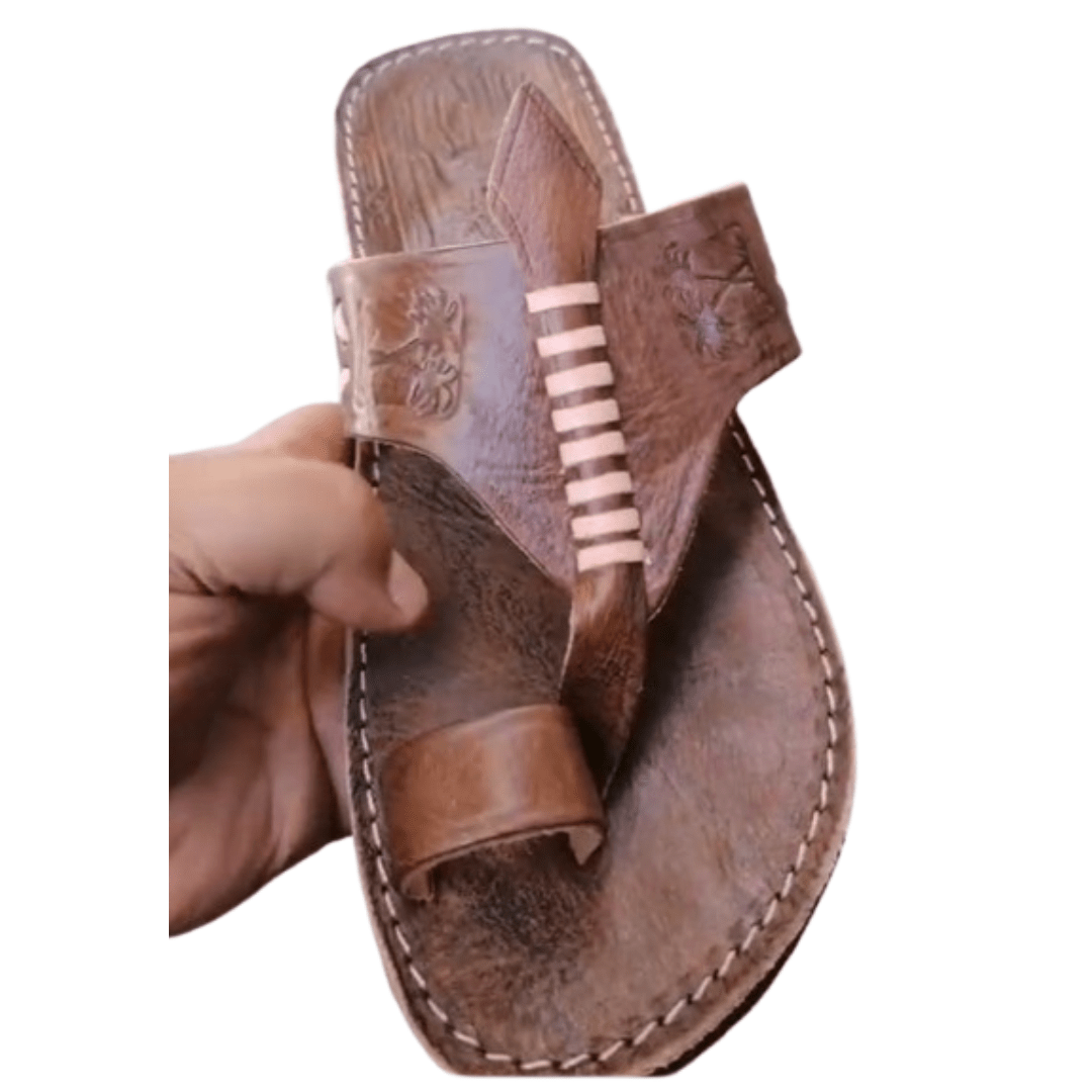 Sandales en Cuir Marocain Artisanales Homme | Confort – Yamiriam - YaMiriam