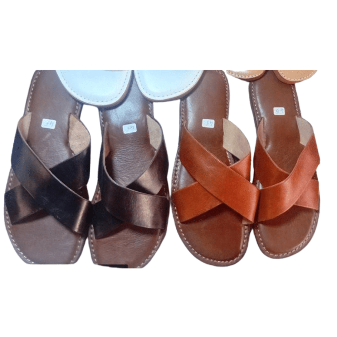 Sandales en Cuir Type X | Yamiriam - YaMiriam
