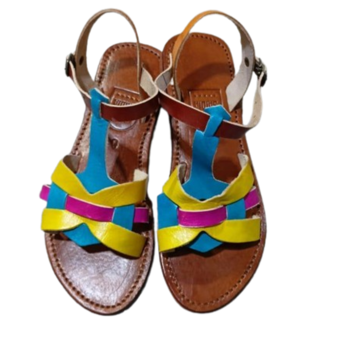 Sandales Femme Colorées à Fermeture | Yamiriam - YaMiriam