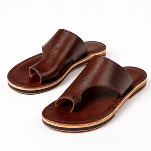 Sandales Homme en Cuir Véritable à Entredoigt – Fabrication Artisanale à Fès | Yamiriam