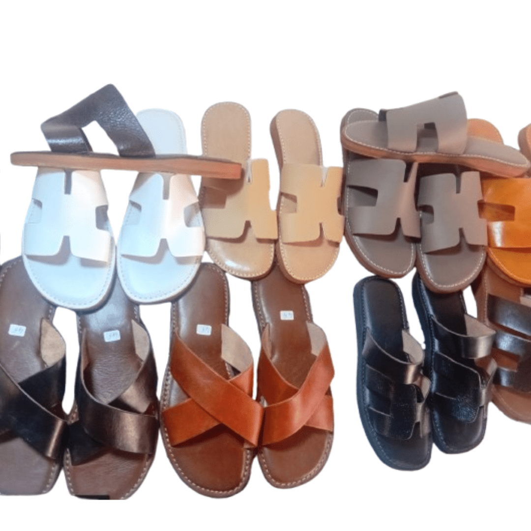 Sandales Type H en Cuir | Confort Été – Yamiriam - YaMiriam