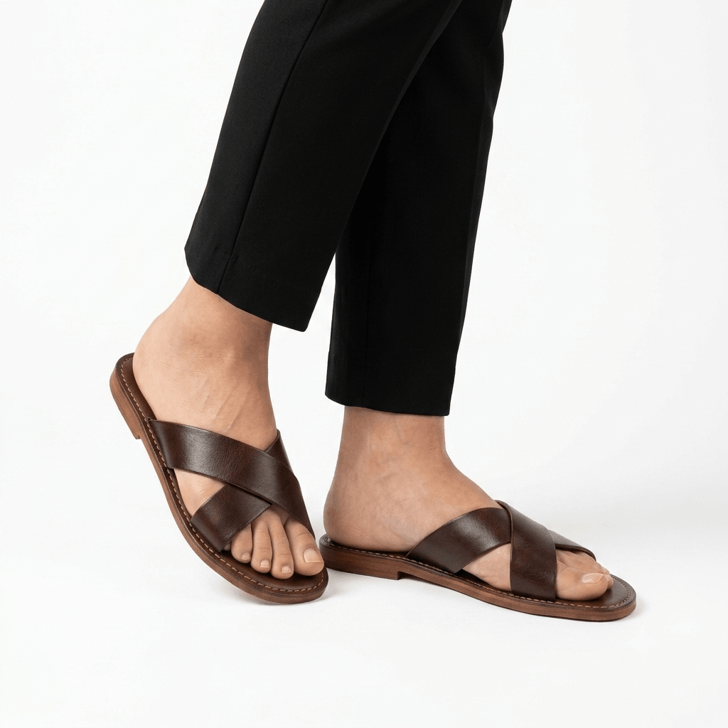 Sandales Type H en Cuir | Confort Été – Yamiriam - YaMiriam