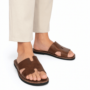Sandales Type H Homme en Véritable Cuir | Yamiriam - YaMiriam